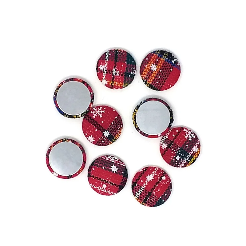 BOTTONE SCOZZESE Ø 30MM ROSSO 5 PZ