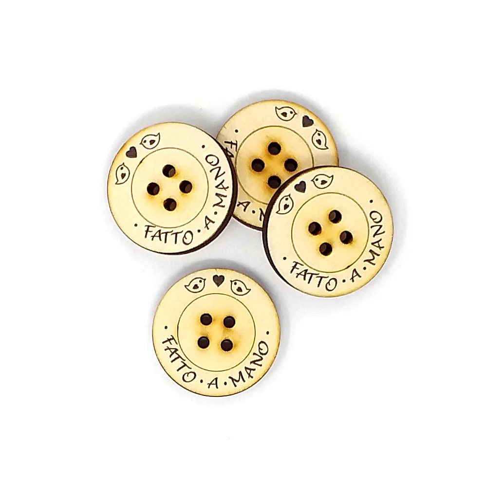 BOTTONE LEGNO Ø 40 MM 10 PZ