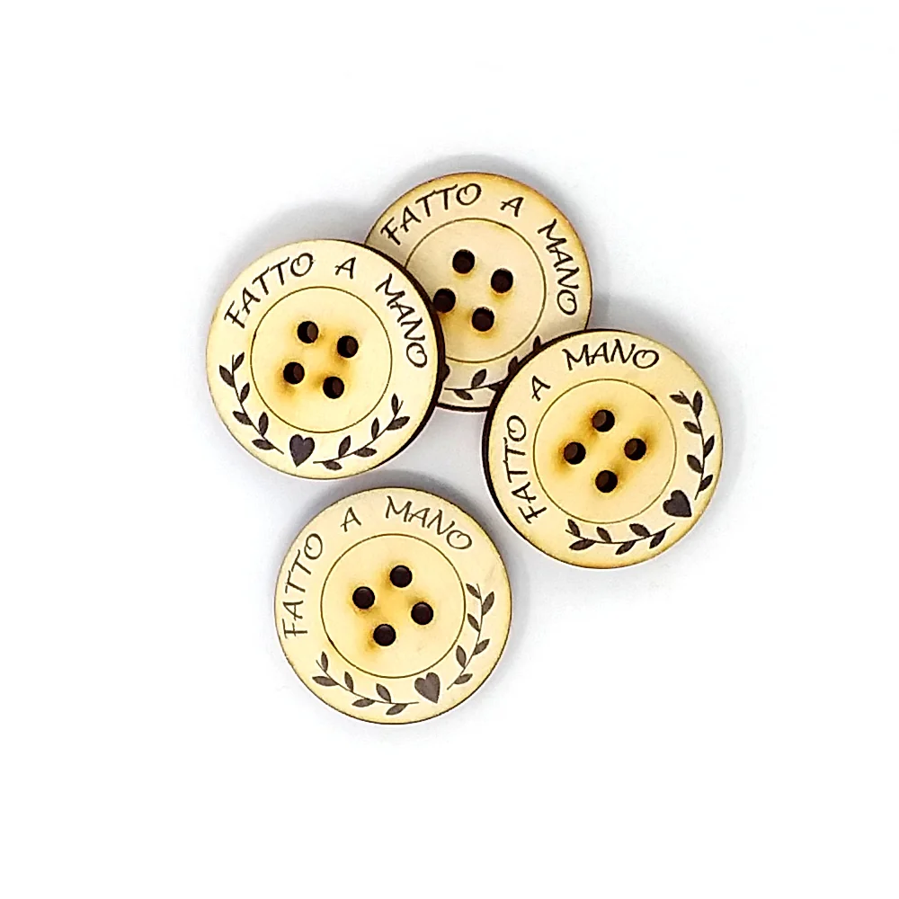 BOTTONE LEGNO Ø 40 MM 10 PZ