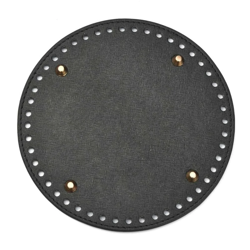 FONDO BORSA C/PIEDINI Ø 18 CM NERO