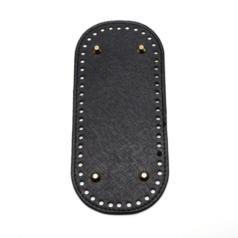 FONDO BORSA C/PIEDINI 22X10 CM NERO