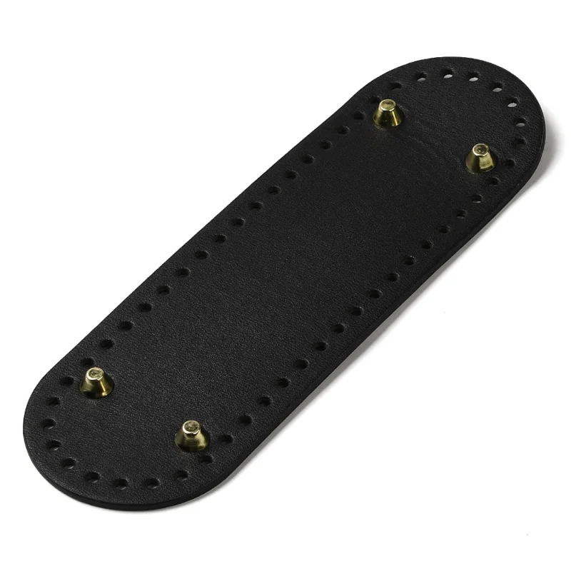 FONDO BORSA C/PIEDINI 25X8 CM NERO