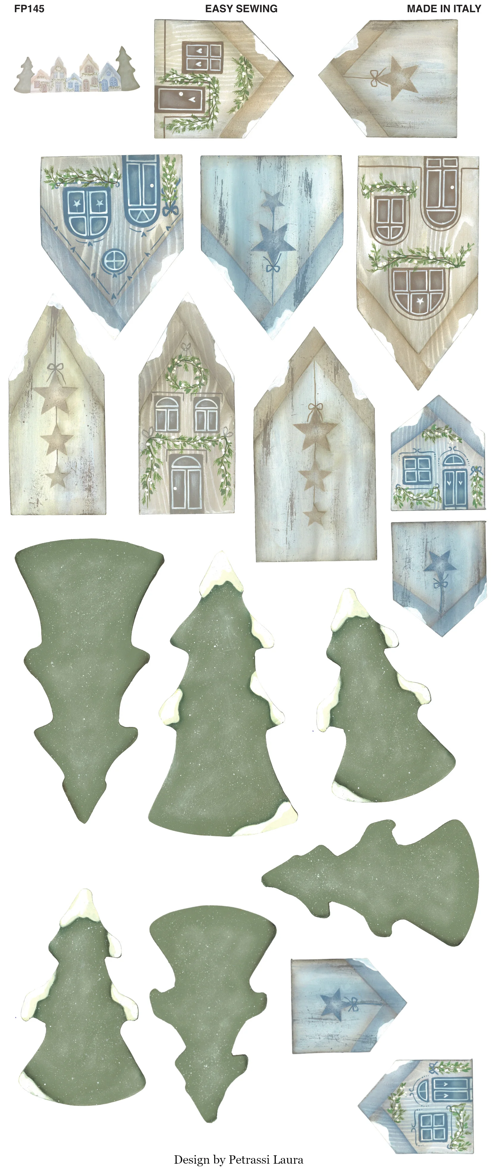 PANNELLO STAMPATO 20X30CM CHRISTMAS HOME