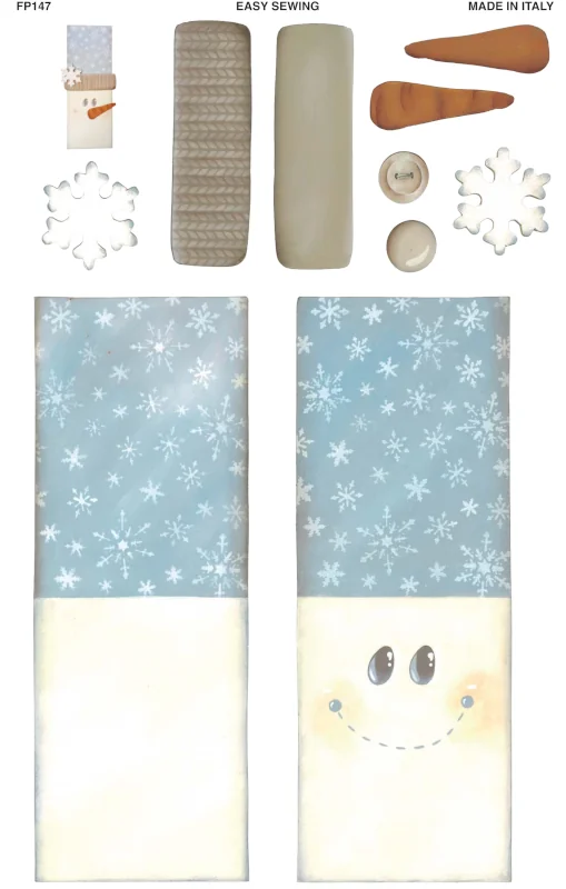 EASY SEWING - SACCHETTO PUPAZZO DI NEVE
