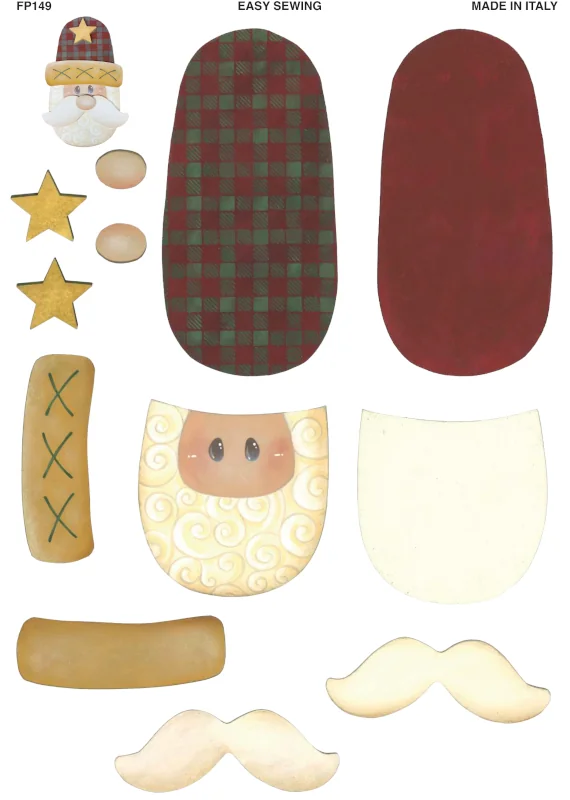 EASY SEWING - PANTOFOLA BABBO NATALE