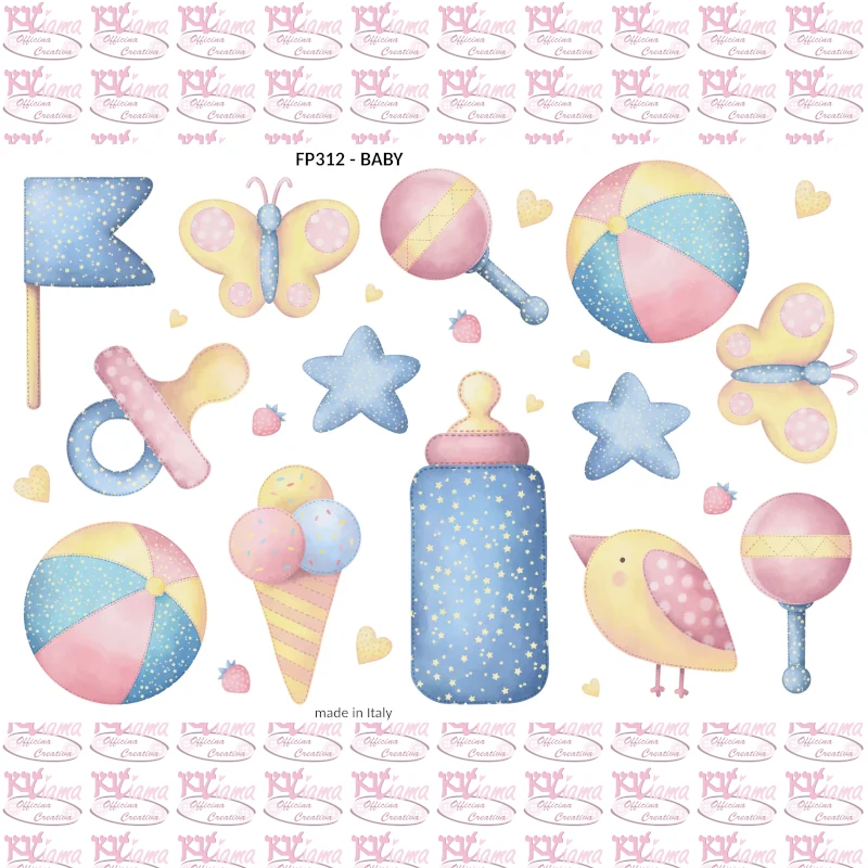 PANNELLO STAMPATO 20X30CM BABY