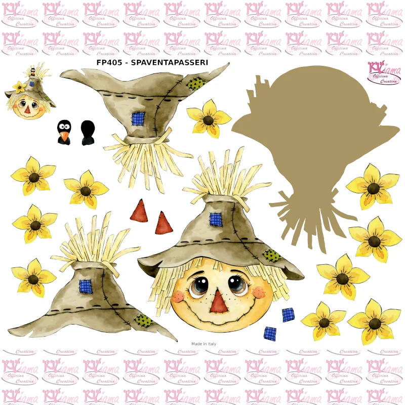 PANNELLO STAMPATO 40X55CM SPAVENTAPASSERI