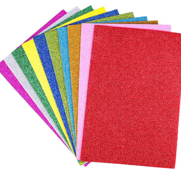 GOMMA EVA GLITTER 20X30CM 8 FG