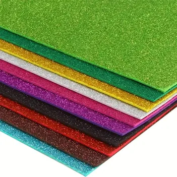 GOMMA EVA GLITTER 2 MM 40X60CM 5 FG