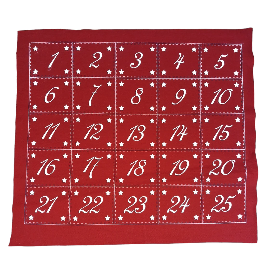 A-PANNO 1,4 MM STAMPA CALENDARIO ROSSO SCURO