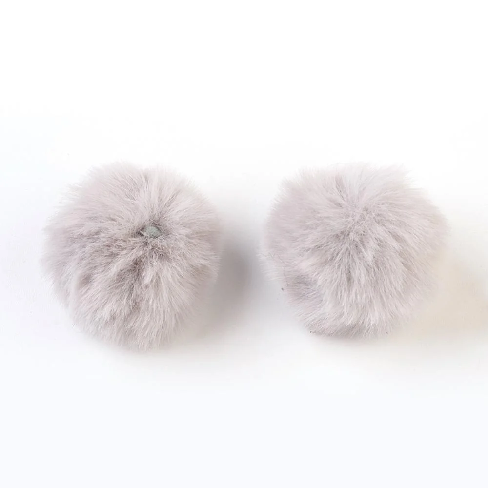 POM POM PELO Ø 30-40 MM GRIGIO