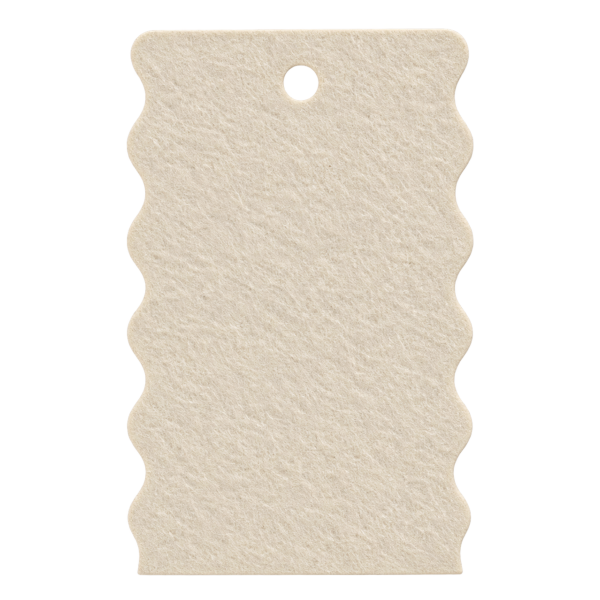 TAG SMERLATA FELTRO 12X8CM