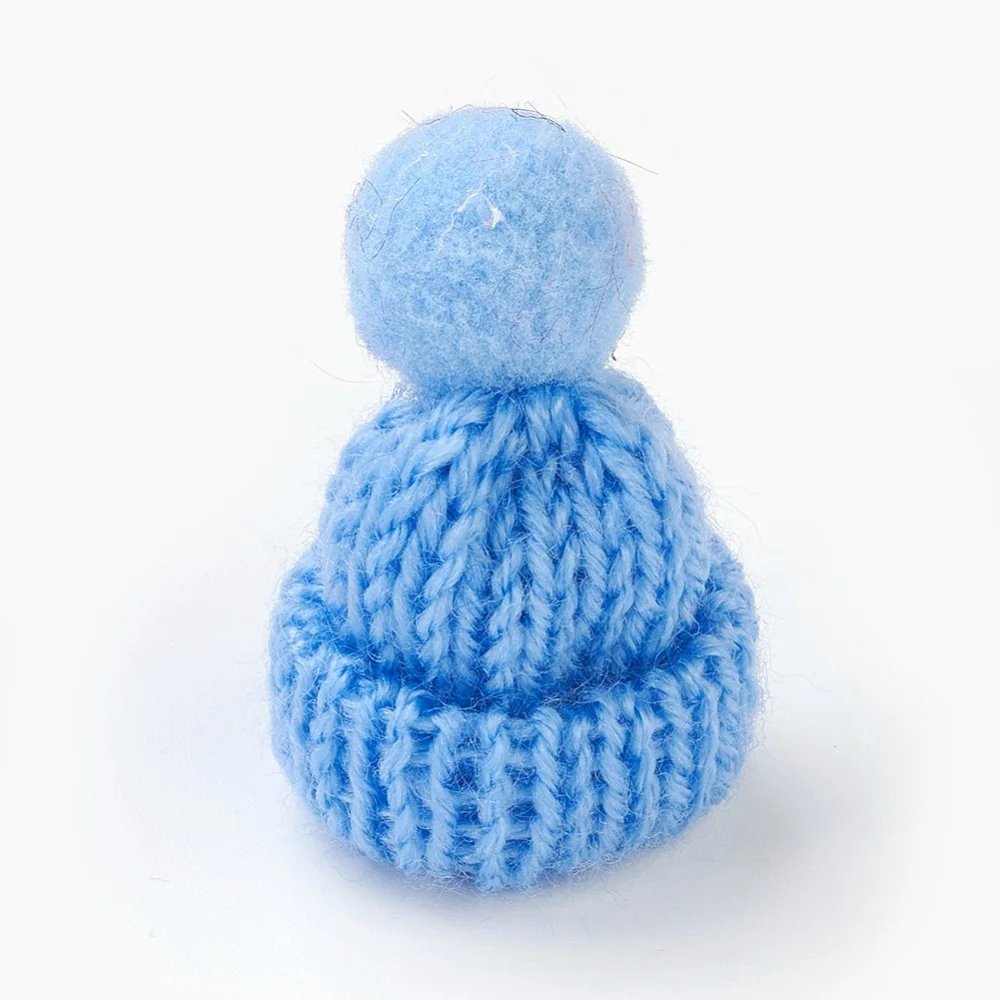 CAPPELLINO LANA AZZURRO 4 PZ