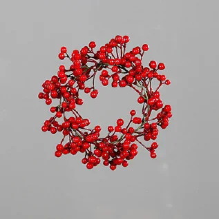 GHIRLANDA BACCHE ROSSE Ø 21 CM