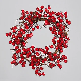 GHIRLANDA BACCHE ROSSE Ø 45 CM