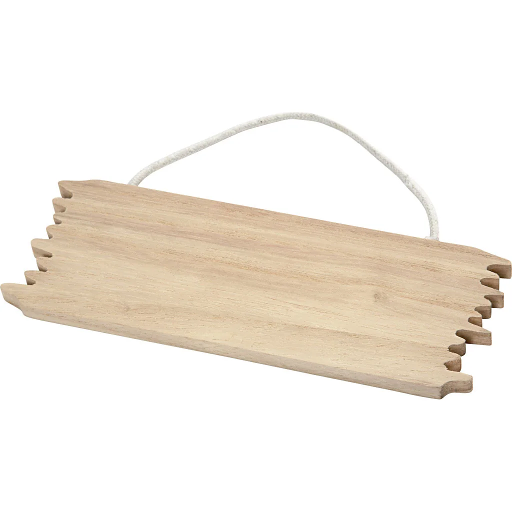 CARTELLO LEGNO 16X5,5 CM - 6 PZ