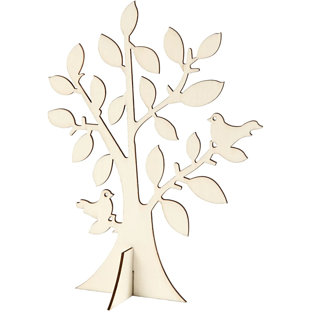 ALBERO LEGNO 24X18,4 CM - 6 pz