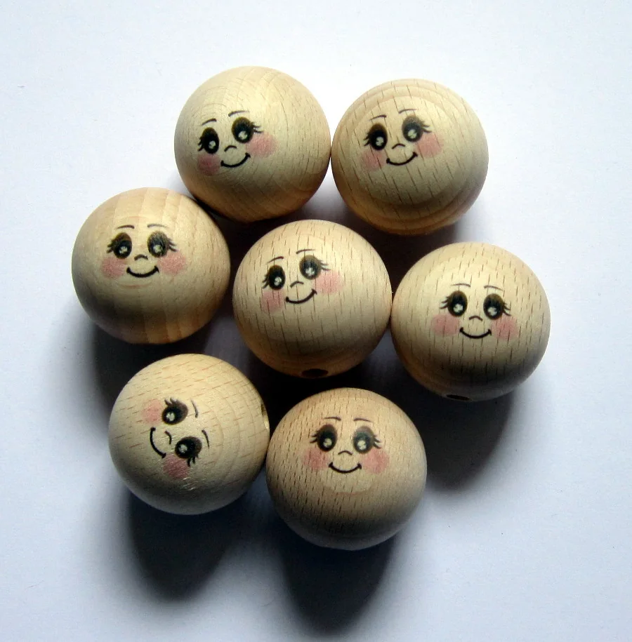 TESTA DIS.LEGNO Ø 30 MM OCCHI BRUNI 10 PZ