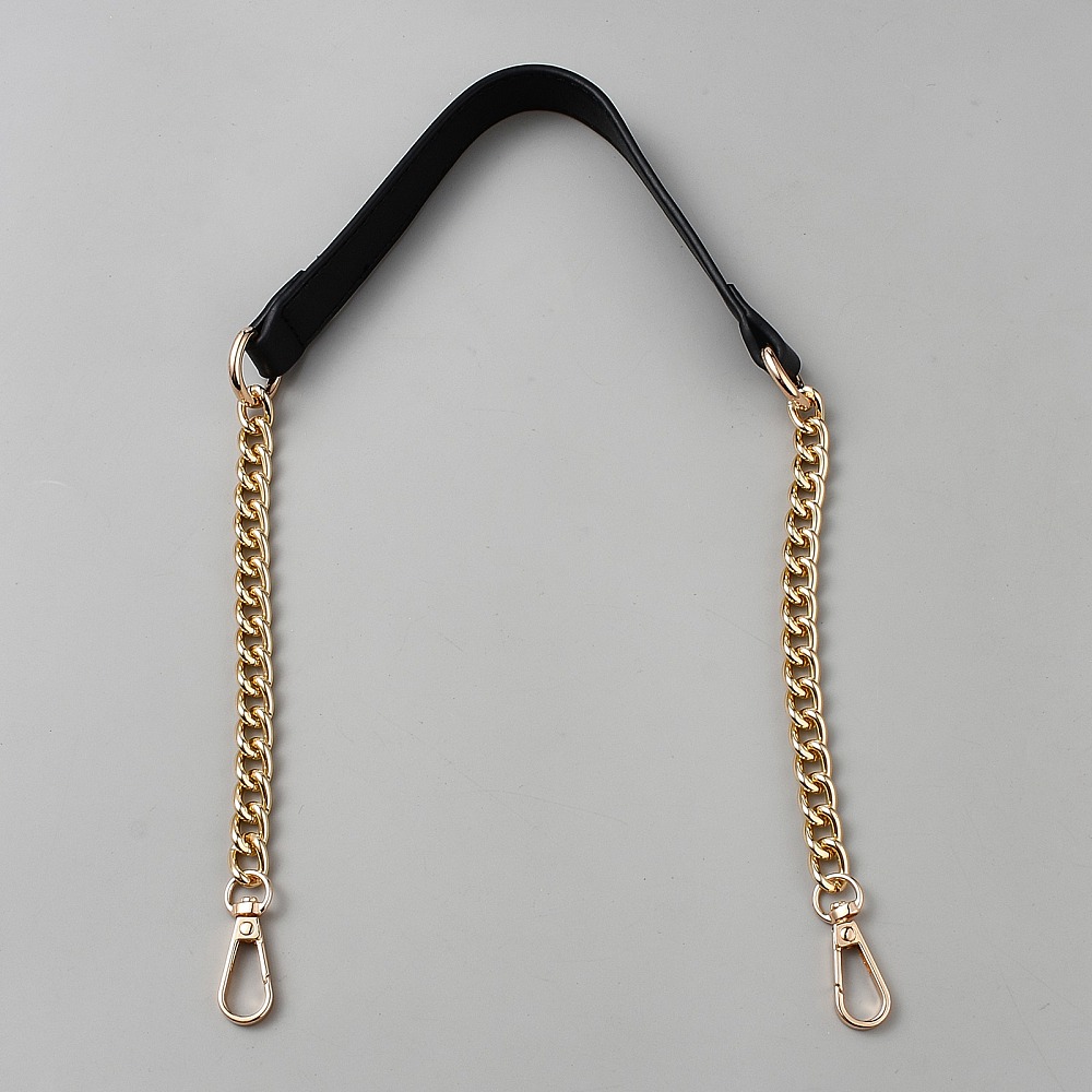 TRACOLLA METALLO/SIMILPELLE 60 CM ORO