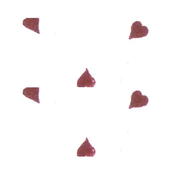 PANNO 1MM STAMPATO CUORE BIANCO