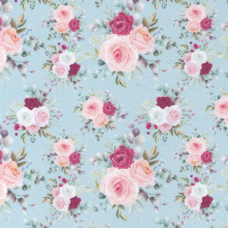 PANNO 1 MM STAMPATO ROSE