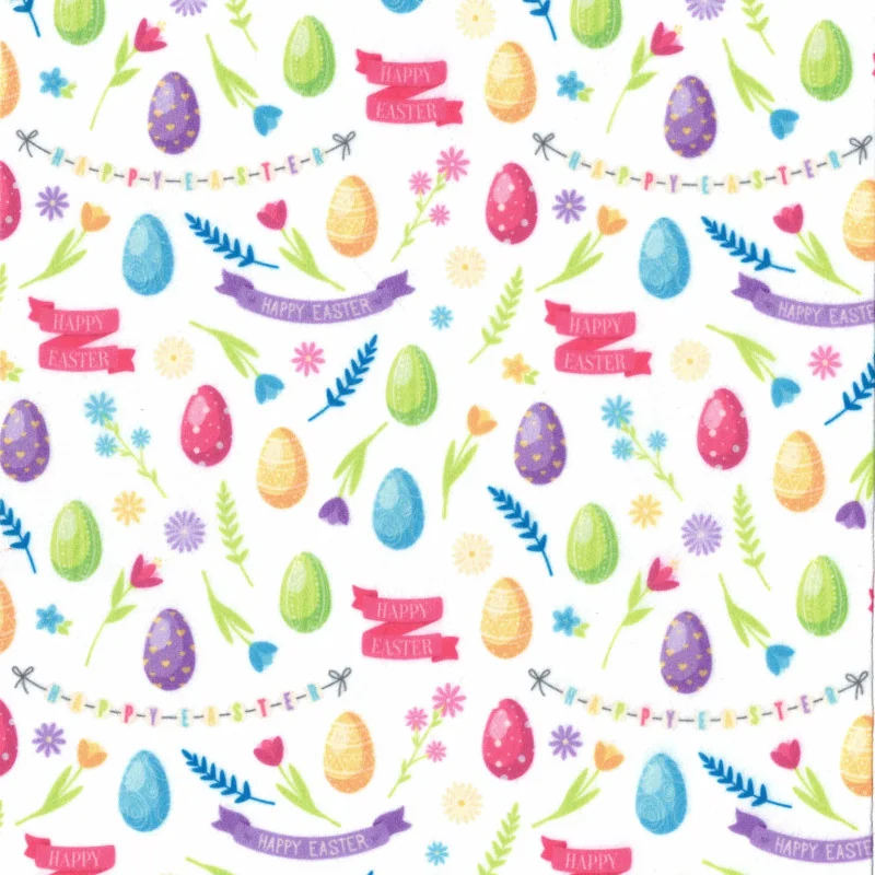 PANNO STAMPATO HAPPY EASTER 20X80 CM