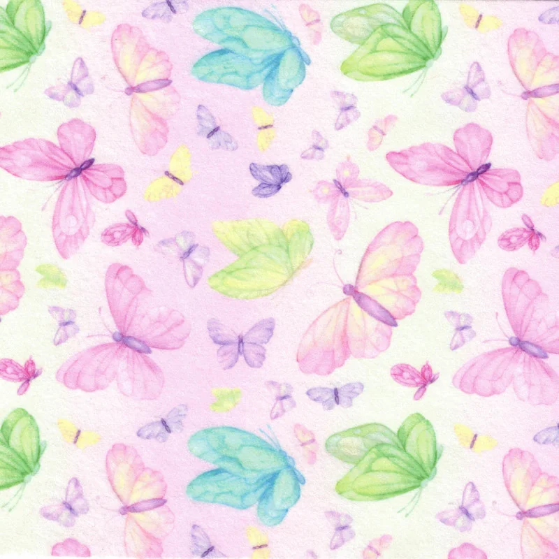 PANNO STAMPATO FARFALLE 20X80 CM