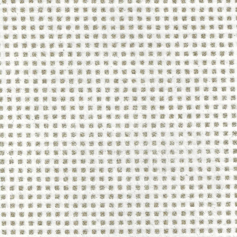 PANNO STAMPATO GLITTER QUADRETTO 45X50 CM LATTE