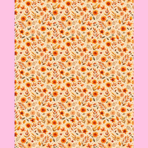 PANNO STAMPATO 40X50CM FIORI AUTUNNO