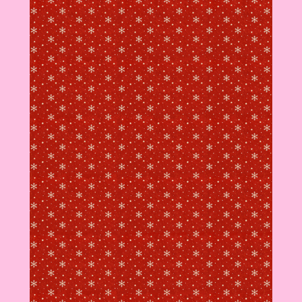 PANNO STAMPATO 40X50CM FIOCCHI NEVE ROSSO