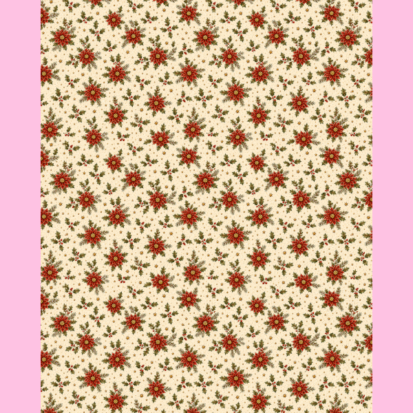 PANNO STAMPATO 40X50CM STELLE NATALE COUNTRY