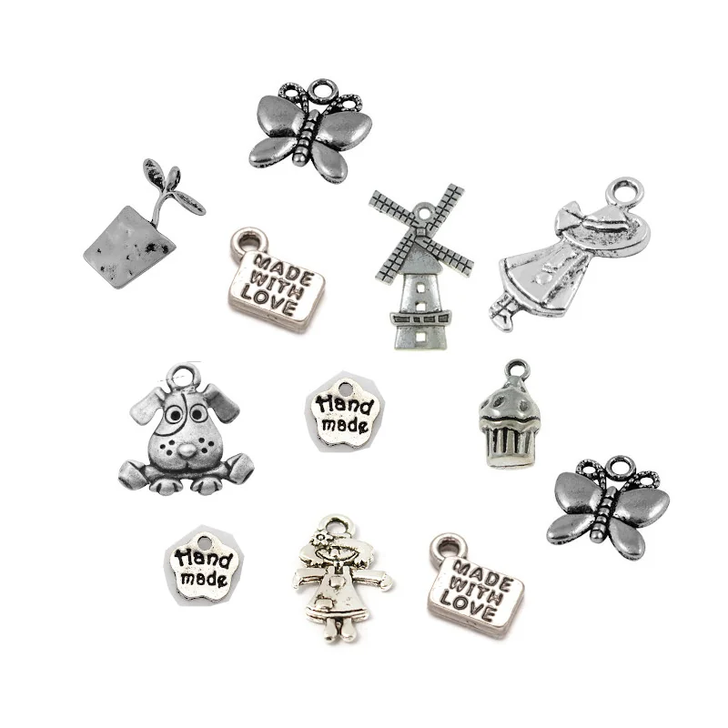 PENDENTI METALLO PRIMAVERA ASSTI 12 PZ