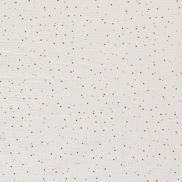 TESSUTO MUSLIN PANNA CON POIS