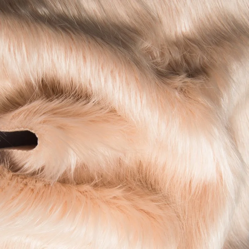 TESSUTO ECOPELLICCIA PELO LUNGO 25X35 CM ROSA ANTICO 25X35 CM