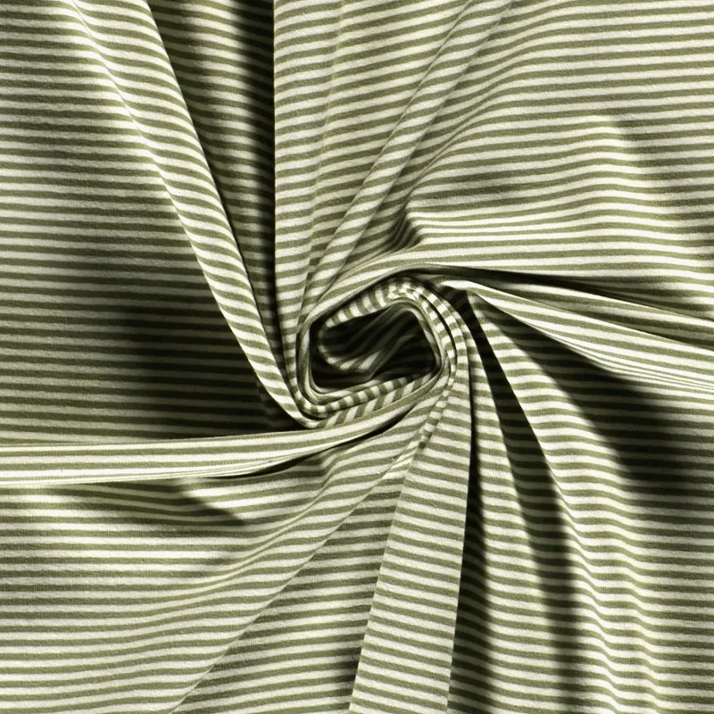 A-TESSUTO JERSEY RIGATO 50X50 CM VERDE