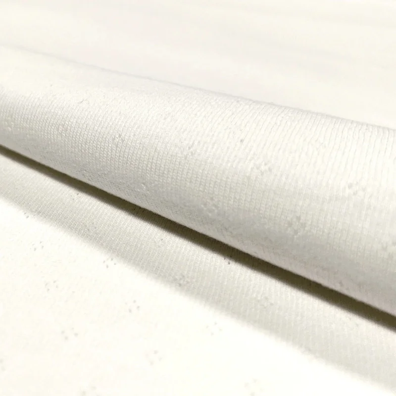 TESSUTO JERSEY OPERATO H.150CM BIANCO