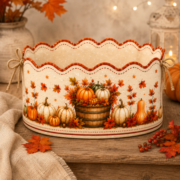 PANNELLO FELTRO STAMPATO 40X50CM CESTINI AUTUNNO