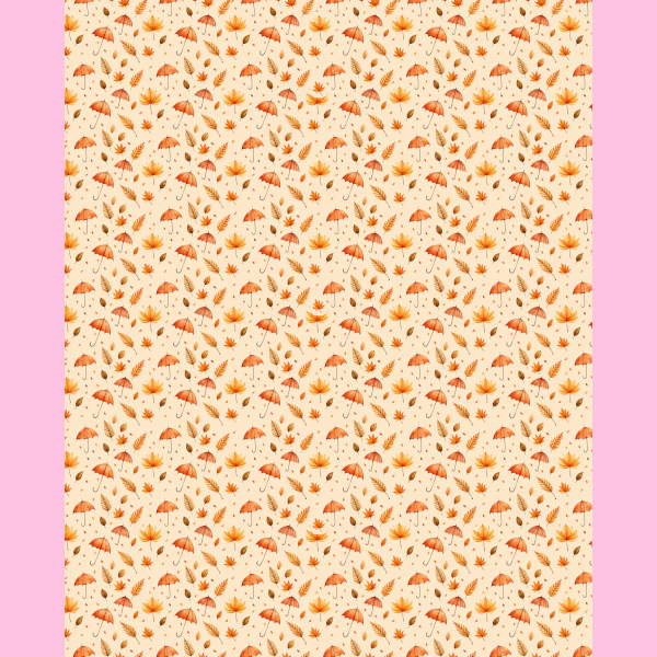 PANNO STAMPATO 40X50CM OMBRELLI AUTUNNO
